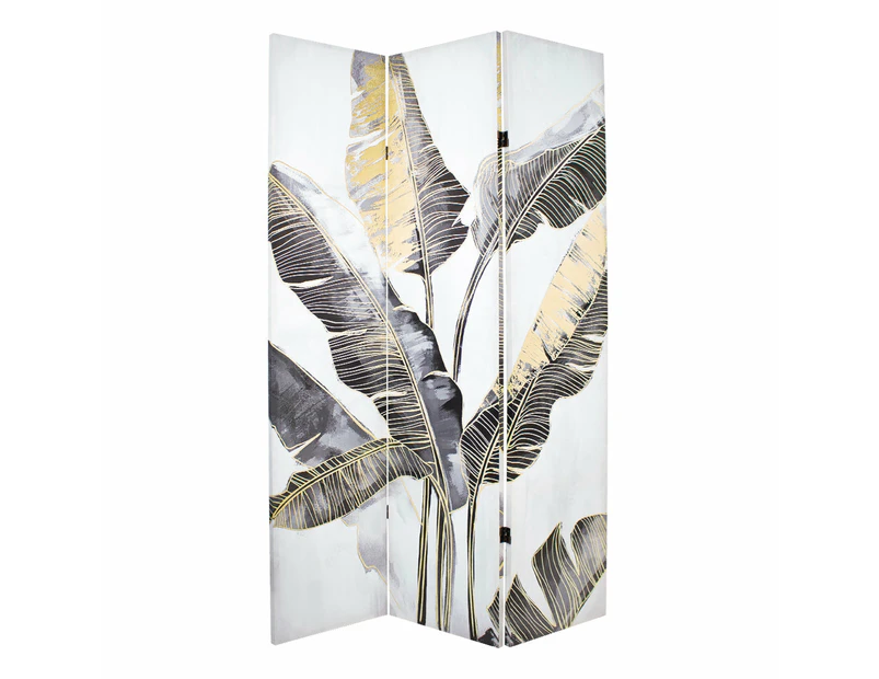 Canvas Helconia Leaves Room Divider Screen