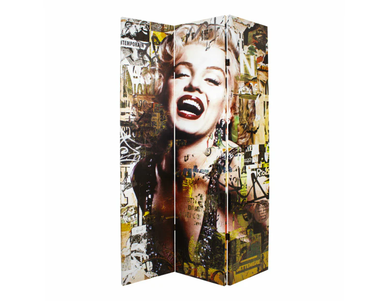 Canvas Marilyn and Elvis Room Divider Screen