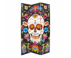 Canvas Candy Skull Room Divider Screen