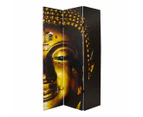 Canvas Gold Buddha Room Divider Screen