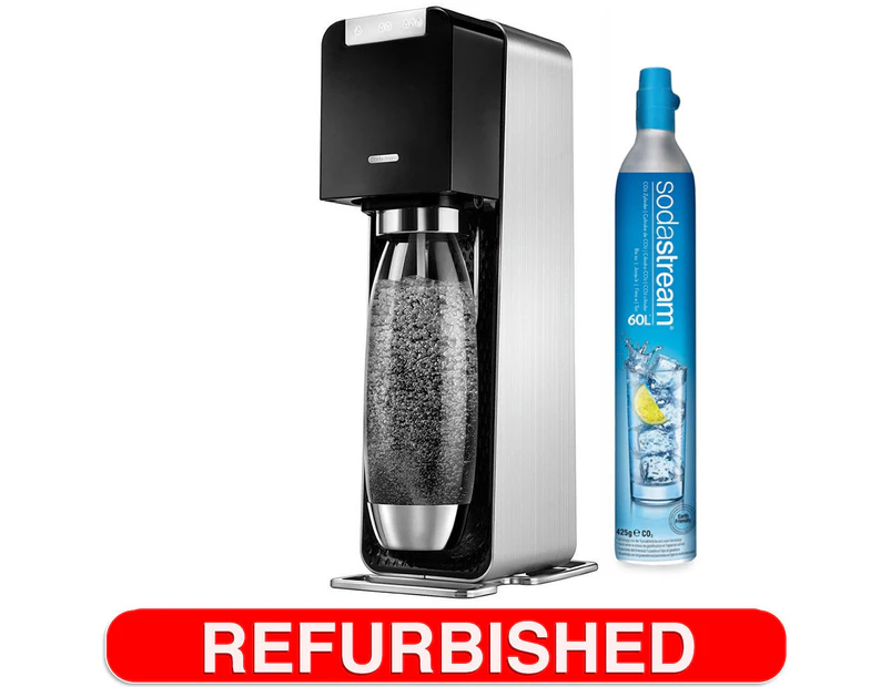 SodaStream Power Black Electric Soda Sparkling Water Fizzy Drink Maker Machine - Refurbished Grade A