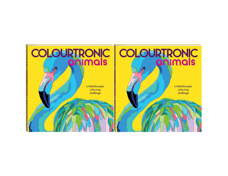 2x Art Maker Colourtronic Animals Adult Colouring Book Art/Craft Activity 6y+