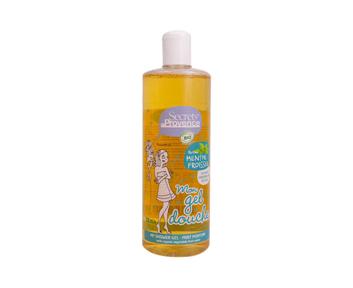 Secrets de Provence Organic Shower Gel Mint 500ml