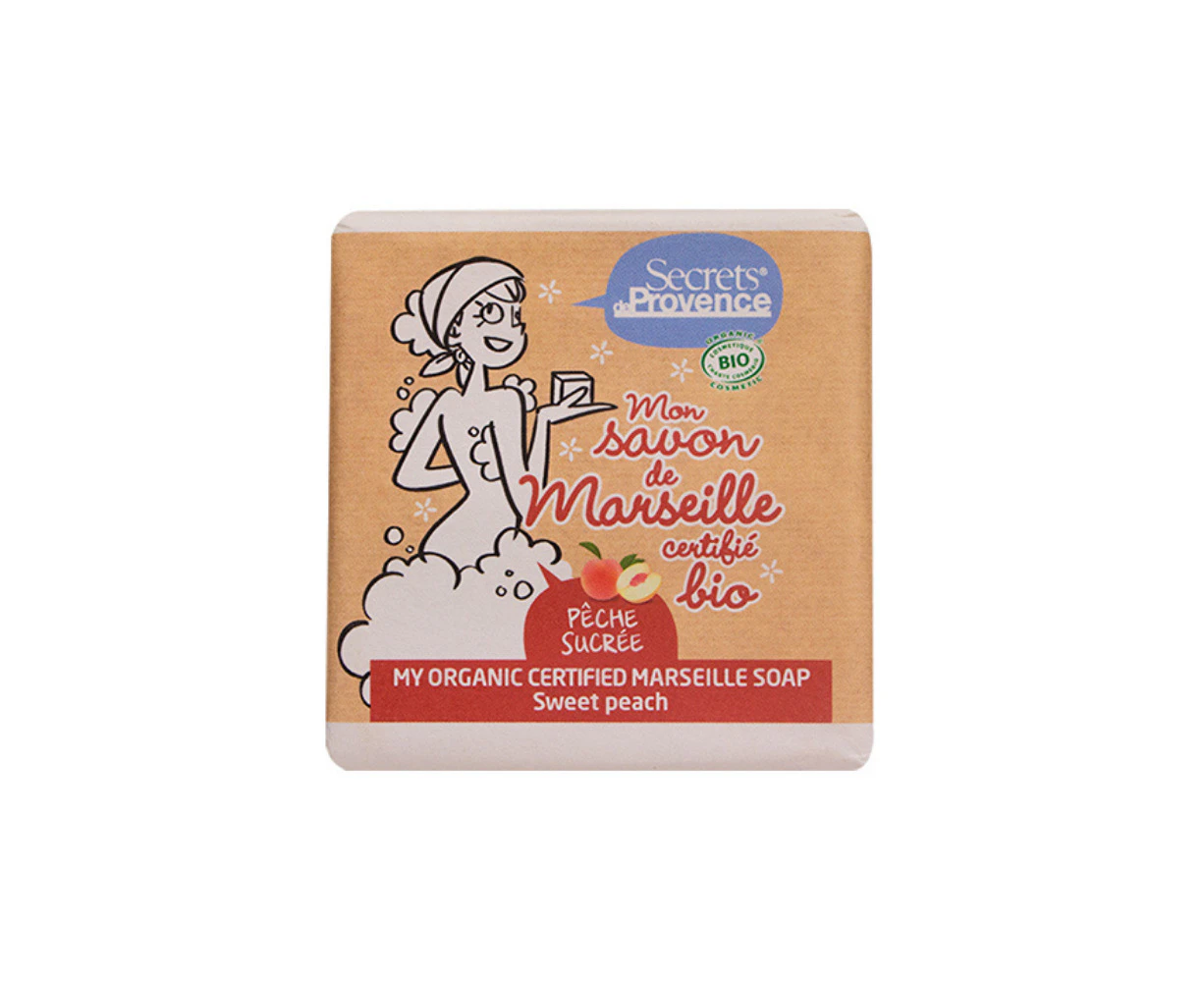 Secrets de Provence Sweet Peach Marseille Soap 100g