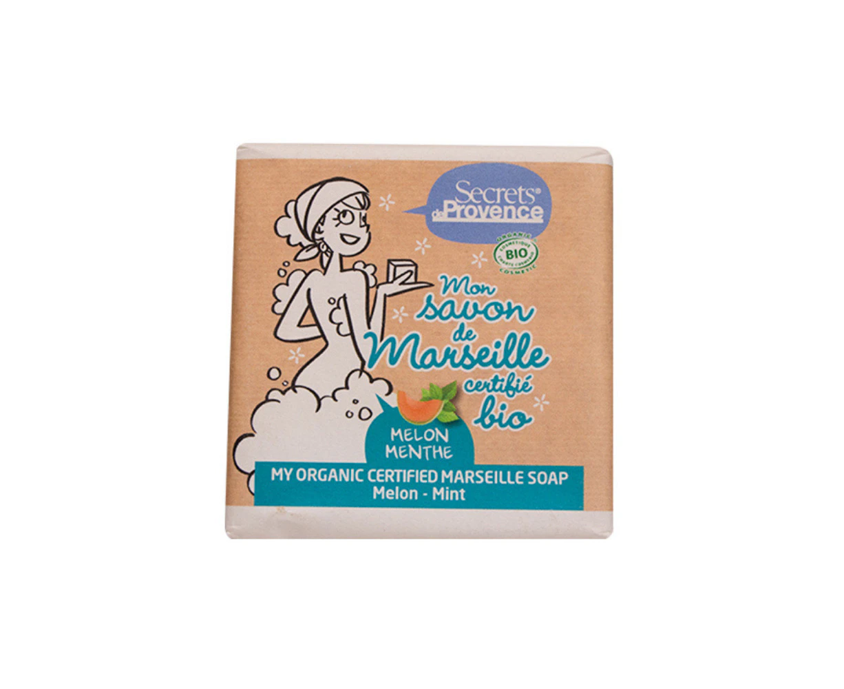 Secrets de Provence Melon & Mint Marseille Soap 100g