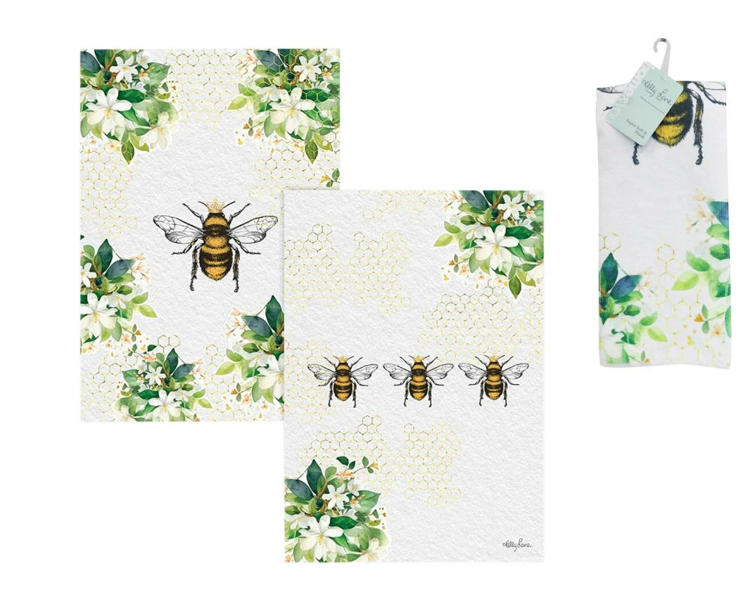 Kelly Lane | Bee Yourself Coastal Tea Towel 2pack