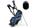 Costway Golf Stand Cart Bag w/6 Way Divider Carry Organizer Pockets Storage Navy