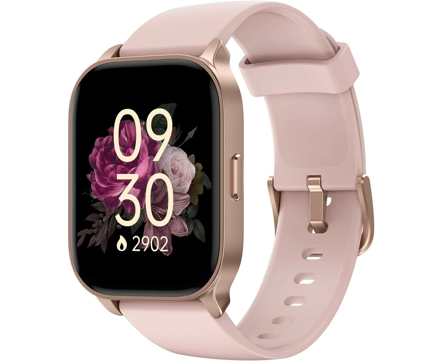 Smart Watch for Women, Fitness Tracker, Calls, Heart Rate/Sleep, 100 Exercises, IP68 Waterproof, Android/iOS (Pink)