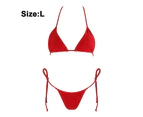 Women Two Piece Swimsuit Sexy Swimwear Halter String Triangle Bikini Set