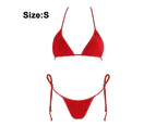 Women Two Piece Swimsuit Sexy Swimwear Halter String Triangle Bikini Set