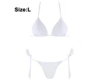 Women Two Piece Swimsuit Sexy Swimwear Halter String Triangle Bikini Set