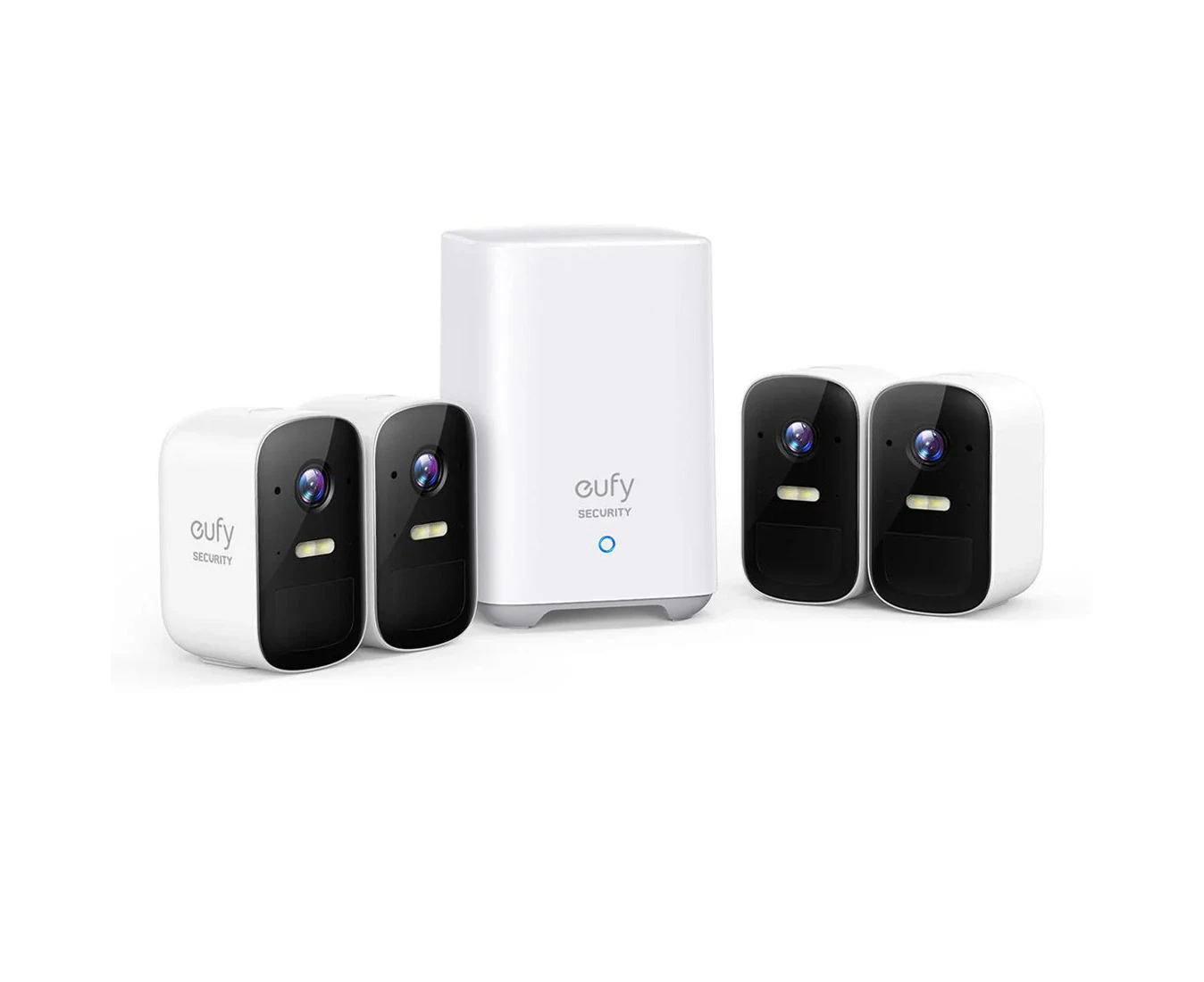 eufy Security eufyCam 2C Pro 2K 4-Pack Camera Kit with HomeBase 2