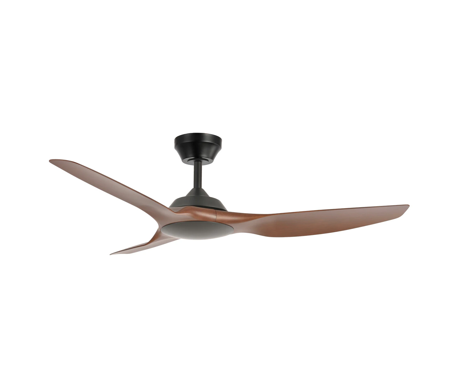 Fanforce Capri II 64" Smart DC Ceiling Fan - Matte Black/Walnut