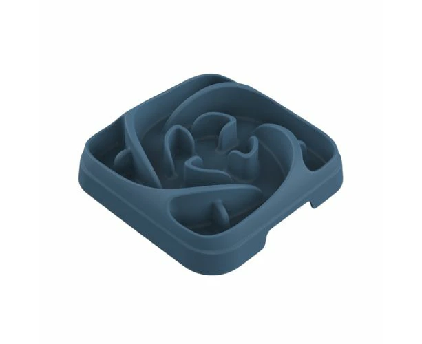 Petset Slow Feed Bowl Square Ocean