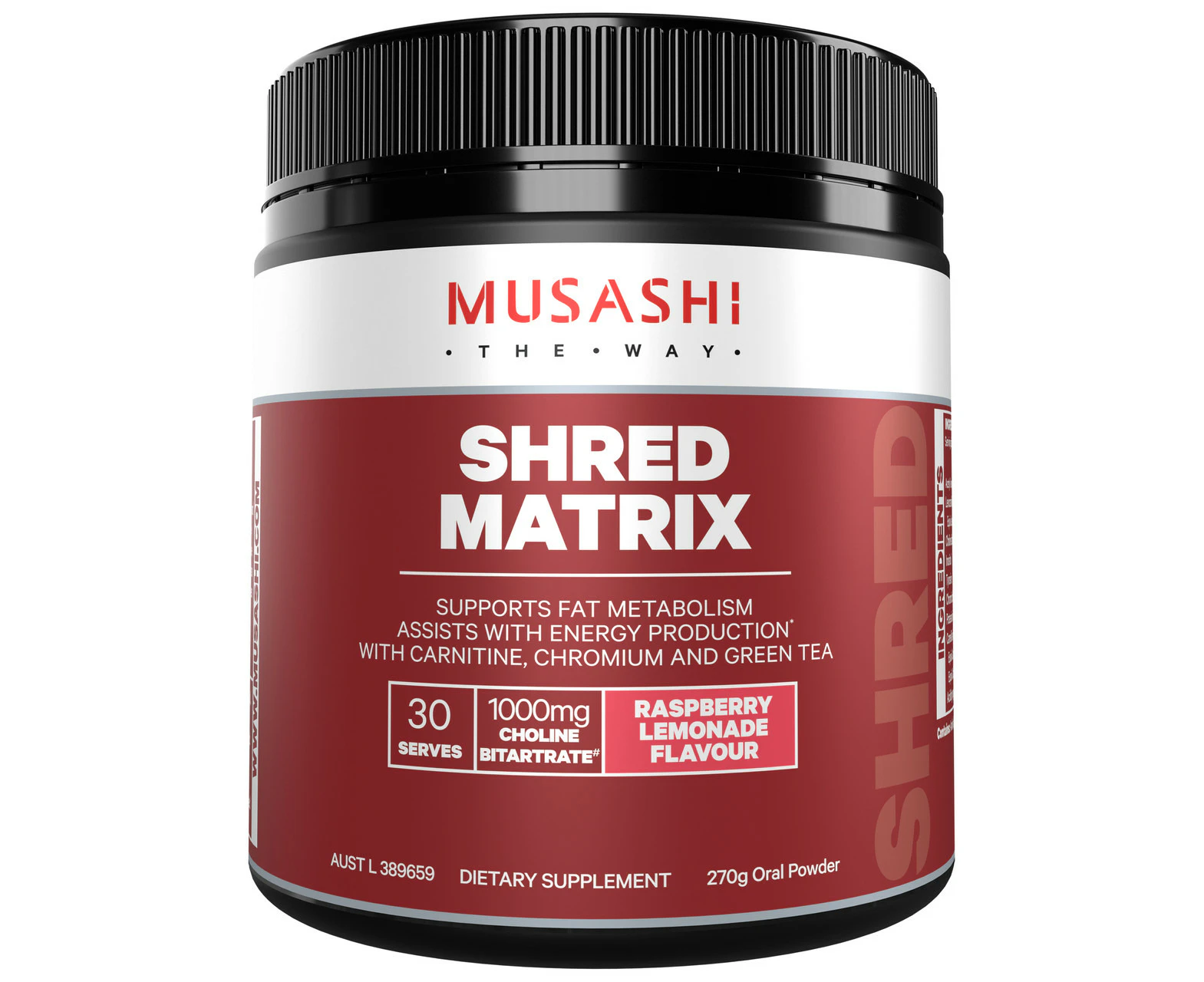 Musashi Shred Matrix Raspberry Lemonade 270g