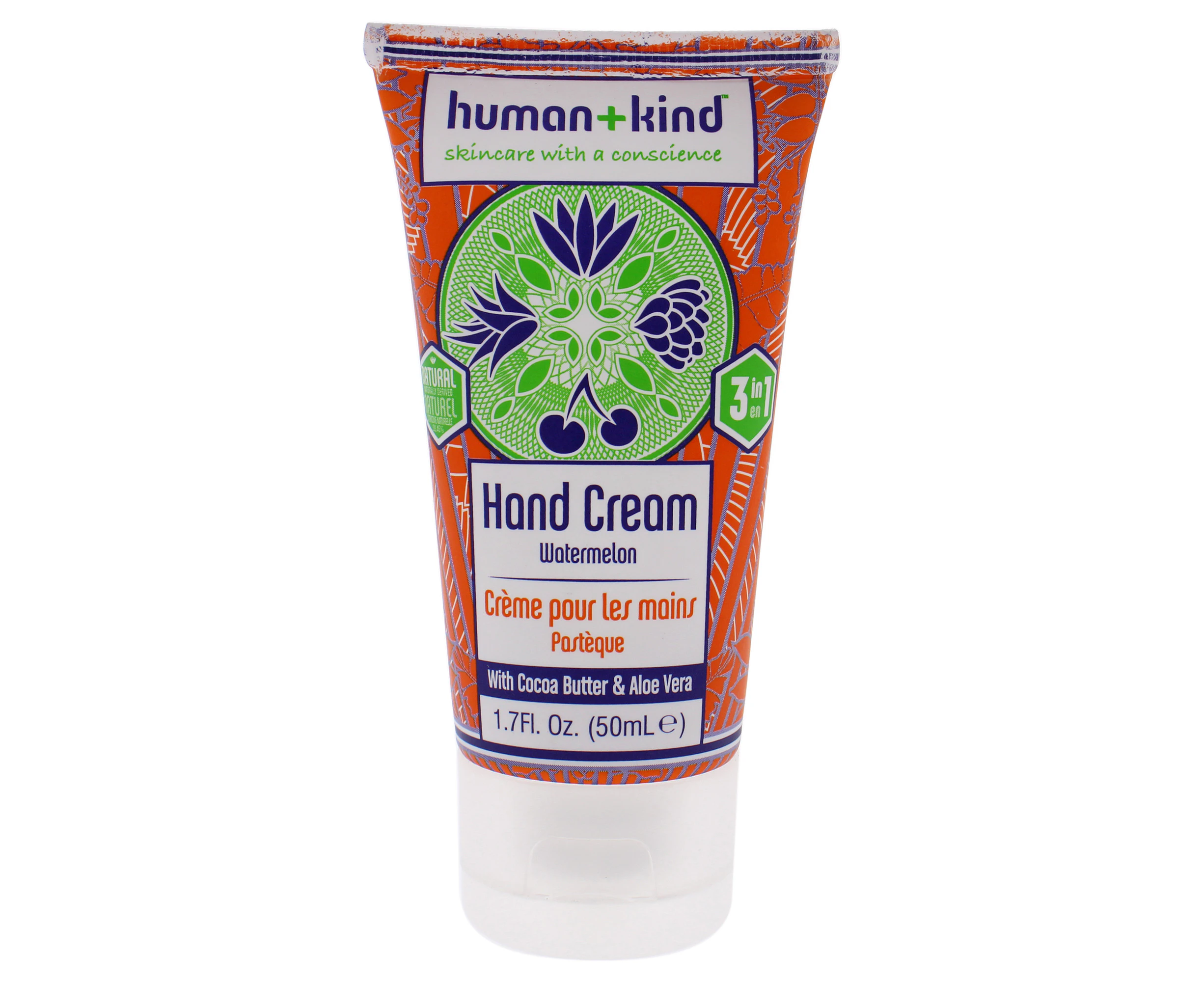 Hand Cream - Watermelon by Human+Kind for Unisex - 1.7 oz Cream