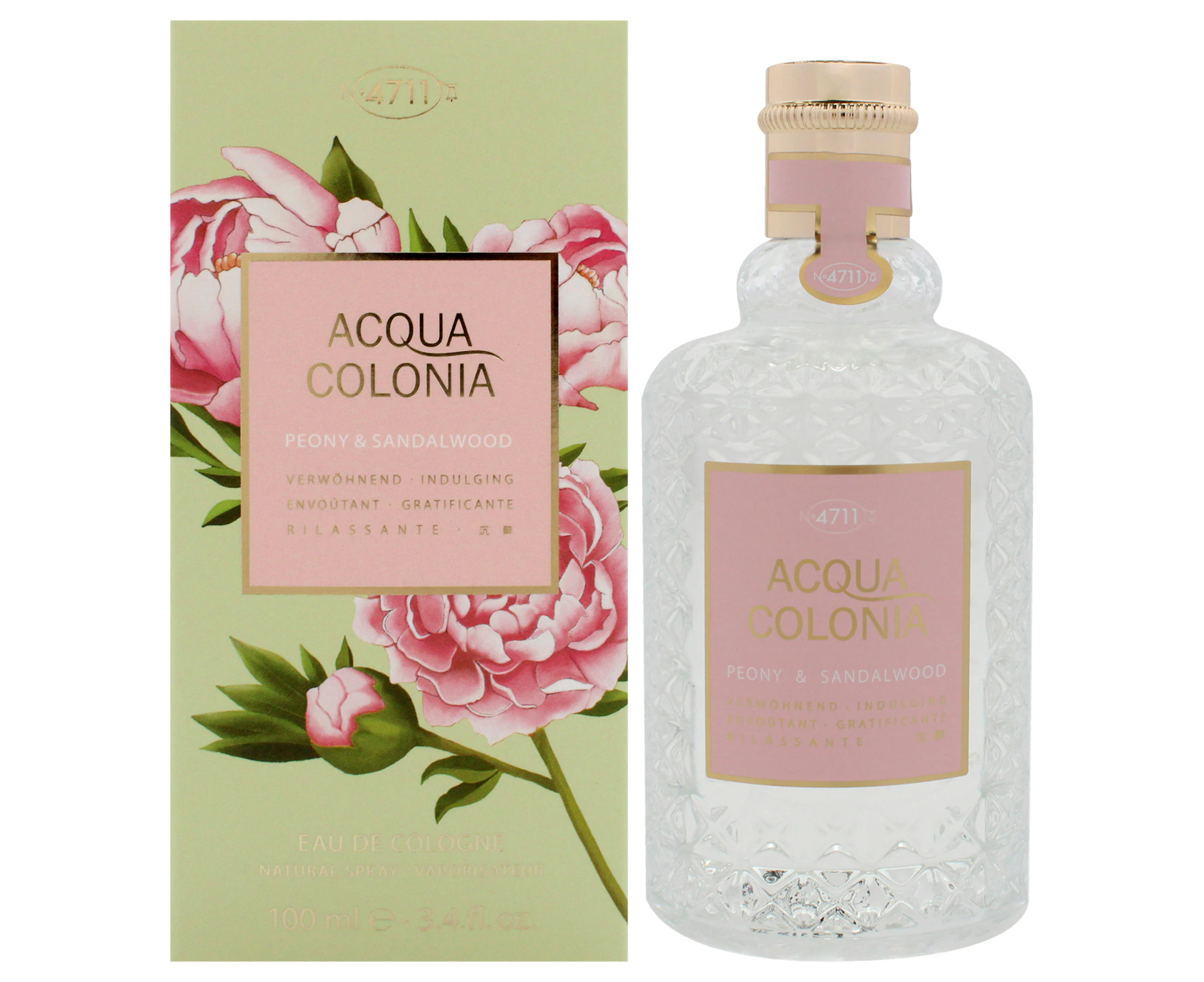 4711 Acqua Colonia Peony and Sandalwood by Muelhens for Unisex - 3.4 oz EDC Spray