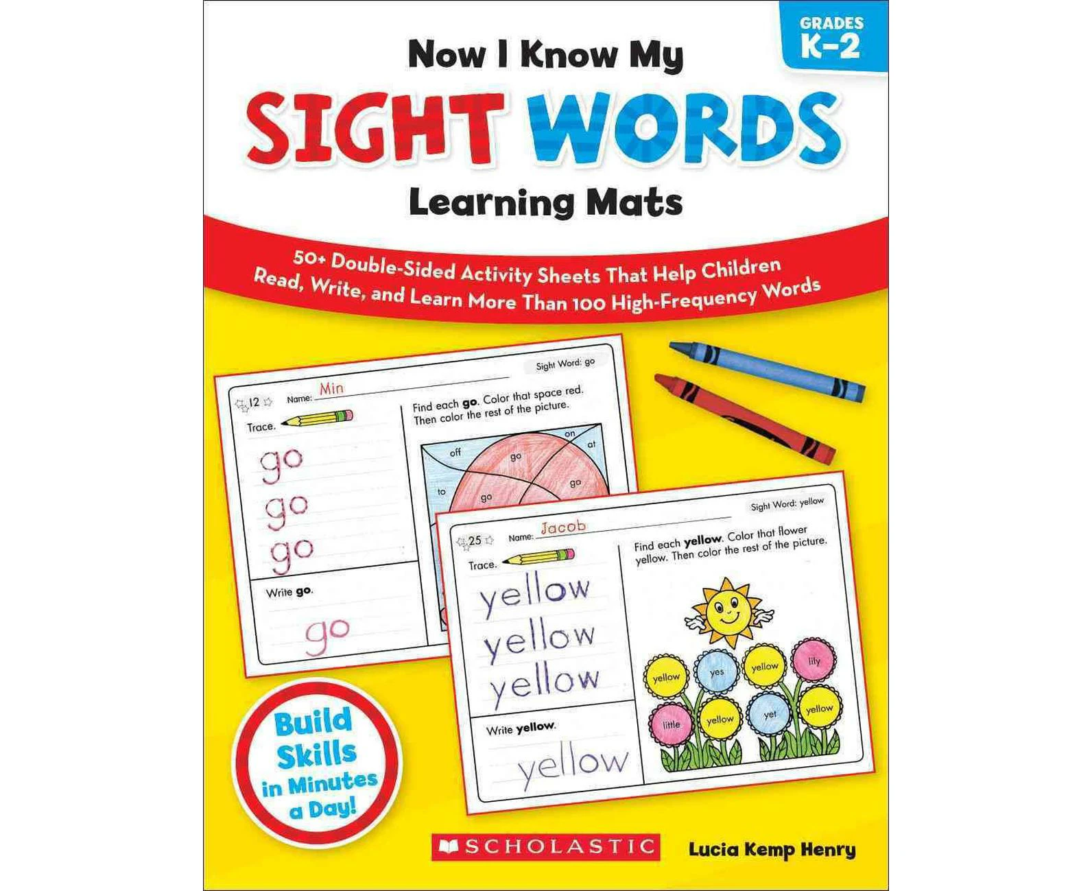 Now I Know My Sight Words Learning Mats, Grades K-2