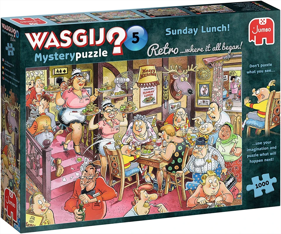 Jumbo Wasgij Retro Sunday Lunch 1000 Piece Jigsaw Puzzle