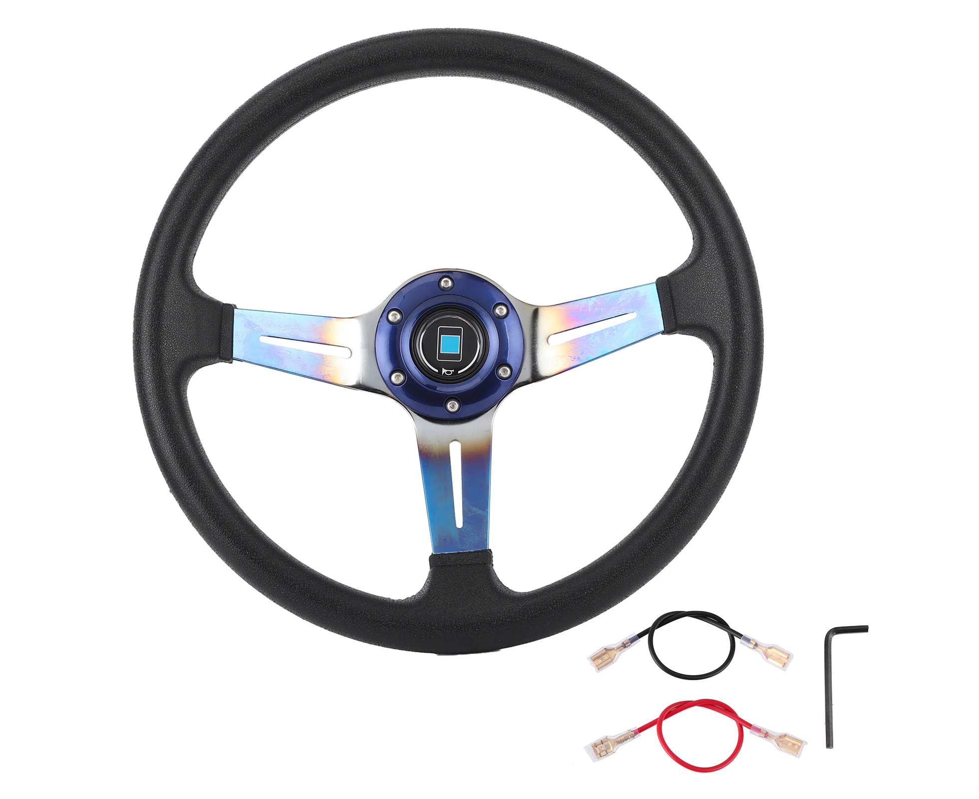 13.4in Sport Drifting Steering Wheel Aluminum Replacement Universal Accessory for Racing Car