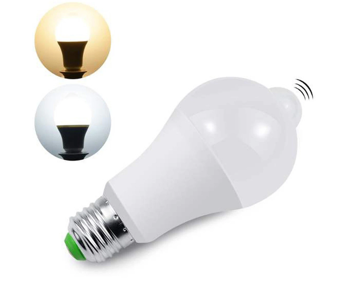 Light Bulb Smart LED Motion Sensor Light Bulb - Energy-saving Bulb with Light and Infrared Sensor 6500K-E27 15W