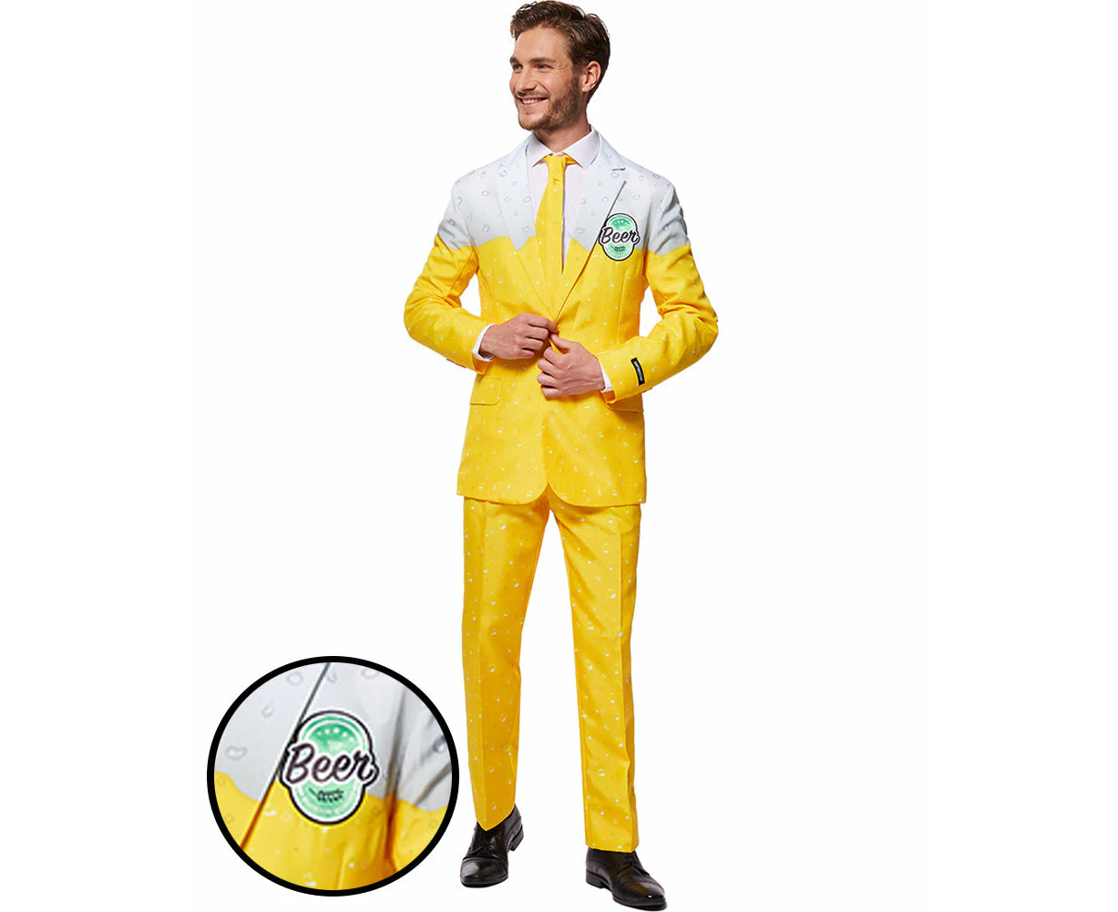 Yellow Beer Suitmeister Oktoberfest Mens Costume