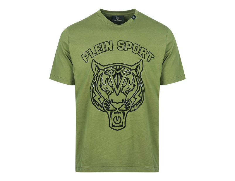 Philipp Plein Sport Mens T-Shirt TIPS127 32 Green