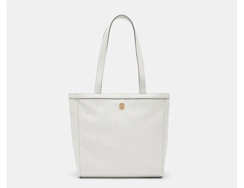 Tommy Hilfiger Noelle II North South Tote Bag - Ecru