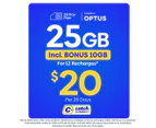 Catch Connect 28 Day Mobile Plan - 15GB (+10GB Bonus Data)