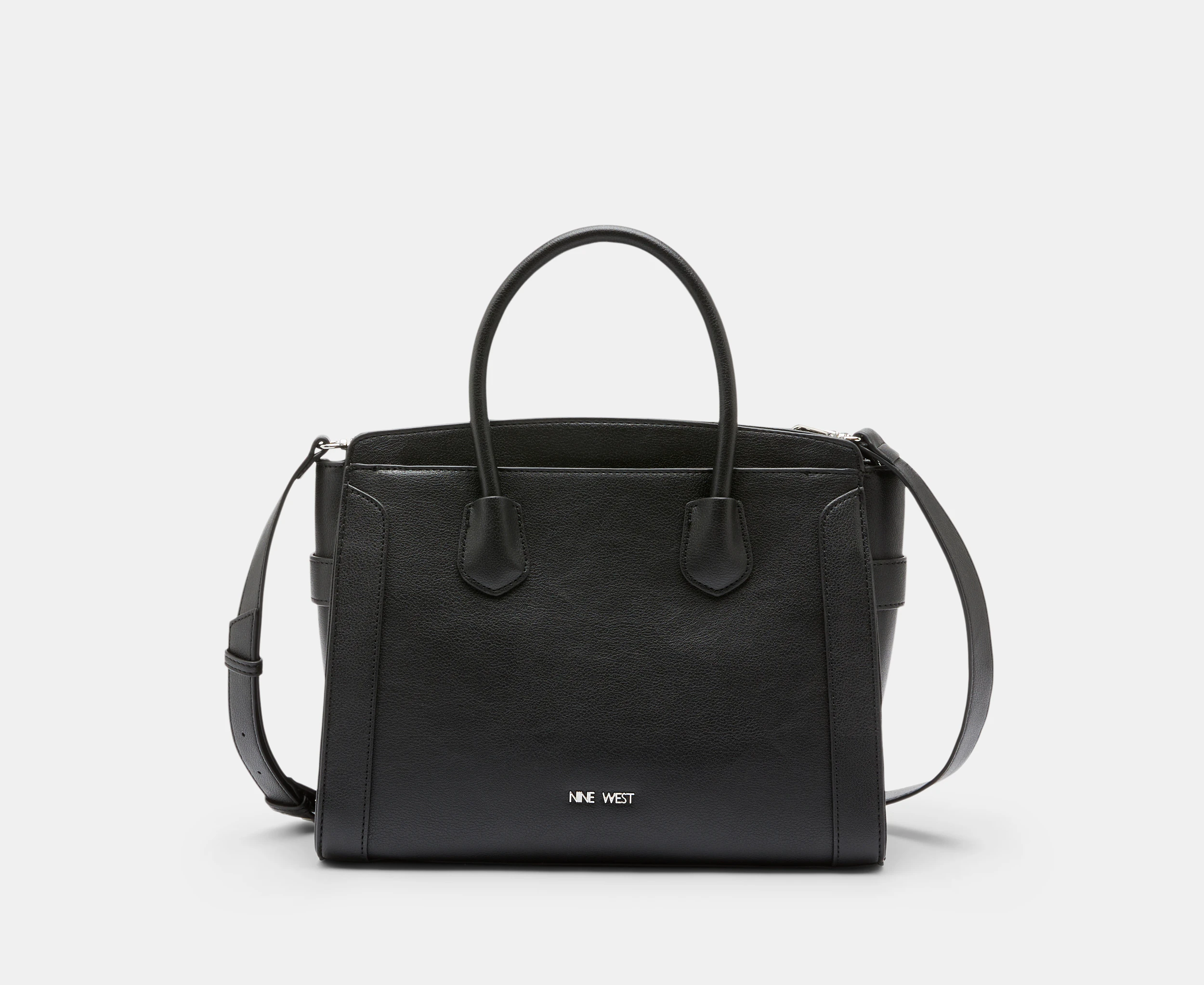 Nine West Margery Large Satchel Bag - Black