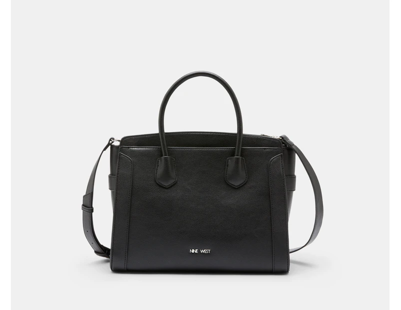 Nine West Margery Large Satchel Bag - Black