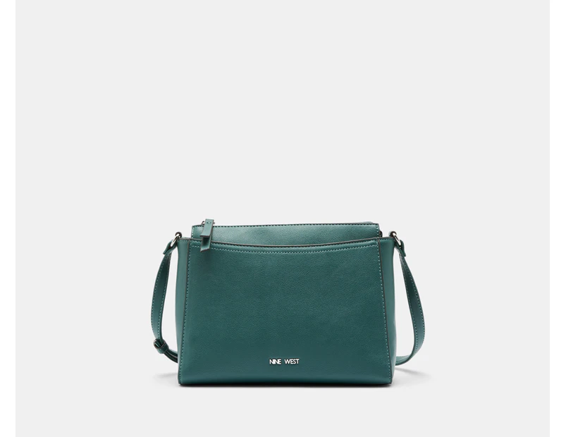 Nine West Bowie Mini Top Zip Crossbody Bag - Bottle Green