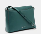 Nine West Bowie Mini Top Zip Crossbody Bag - Bottle Green