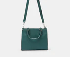 Nine West Chelsay Satchel Bag - Bottle Green