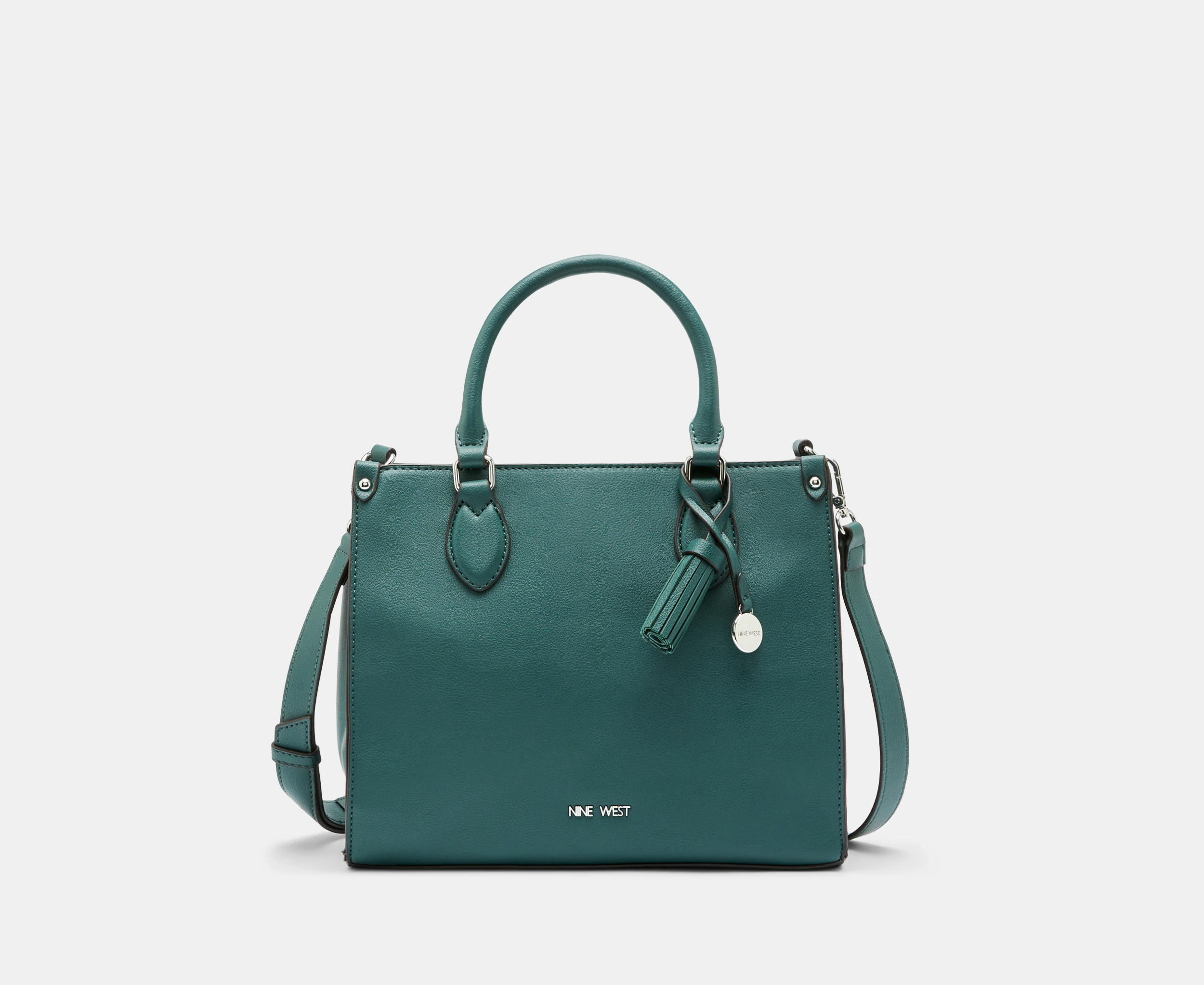 Nine West Chelsay Satchel Bag - Bottle Green