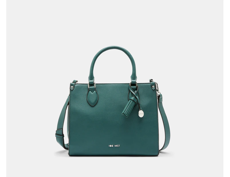 Nine West Chelsay Satchel Bag - Bottle Green