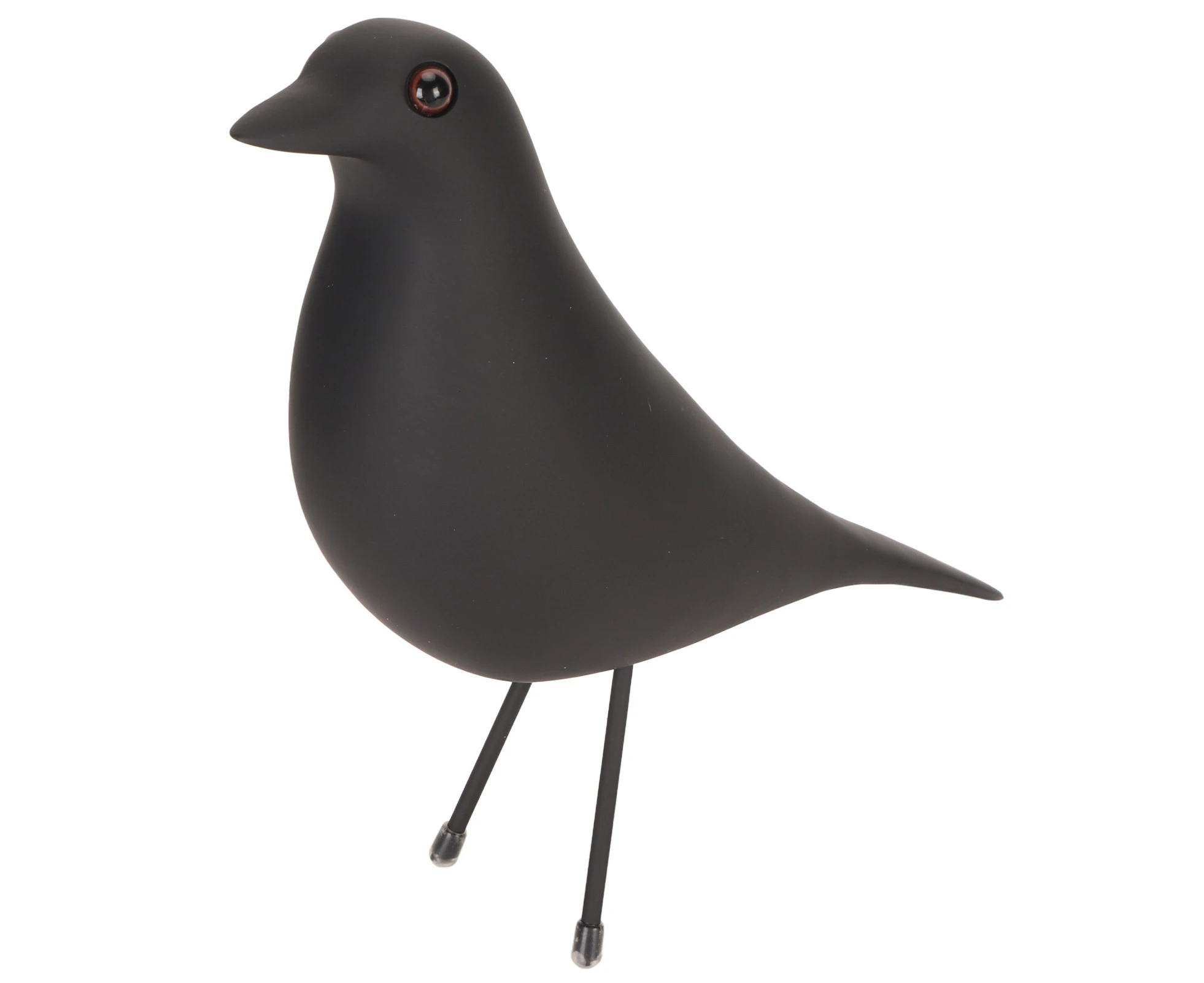 UPPFA Bird Figurine Synthetic Resin Bird Ornament Exquisite Decorative Bird Statue for Living Room Shelves Office Black