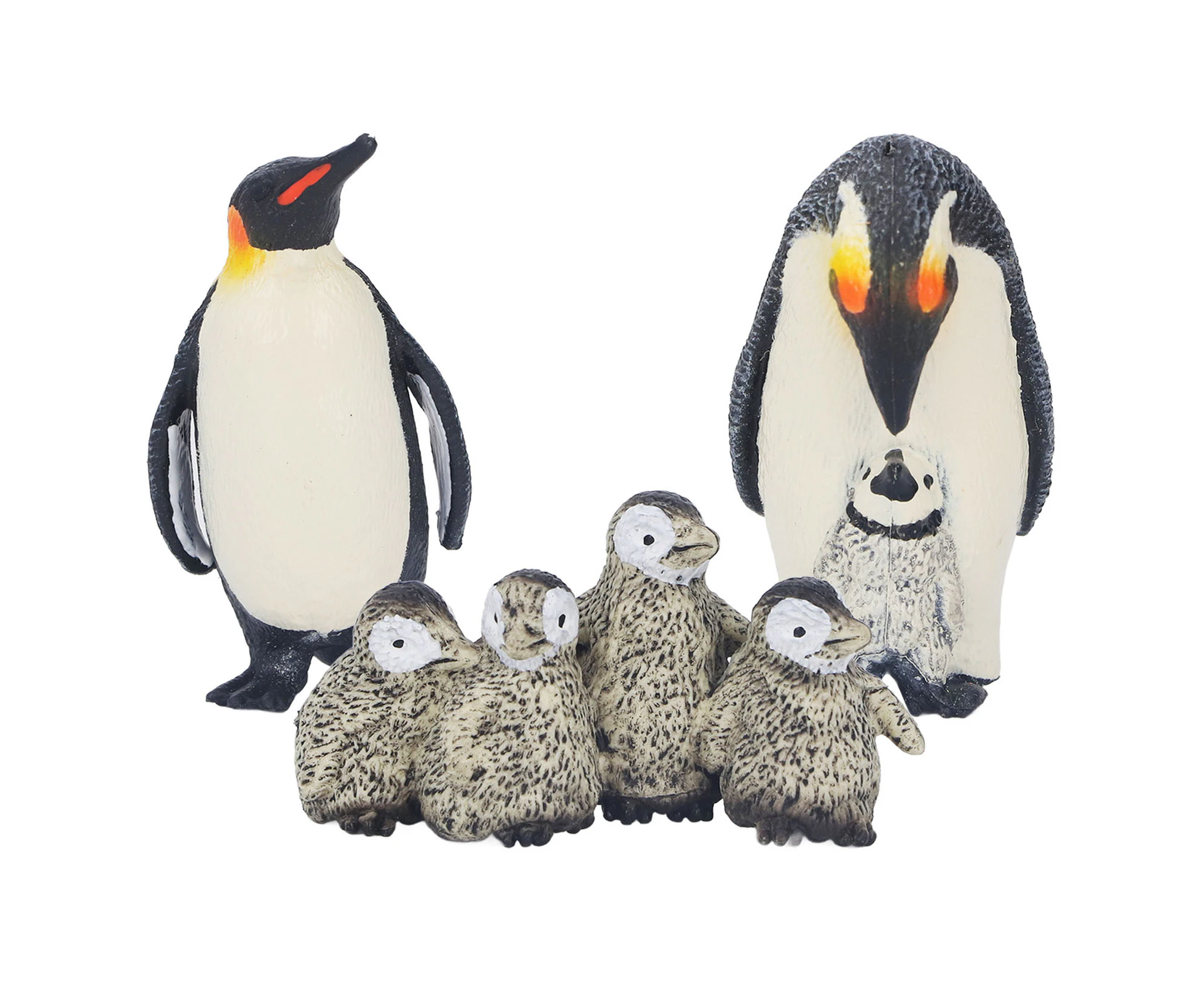 UPPFA Penguins Animal Model Highly Simulation Wildlife King Penguin Mother and Child Penguins Figurines Toys Early Education Toy