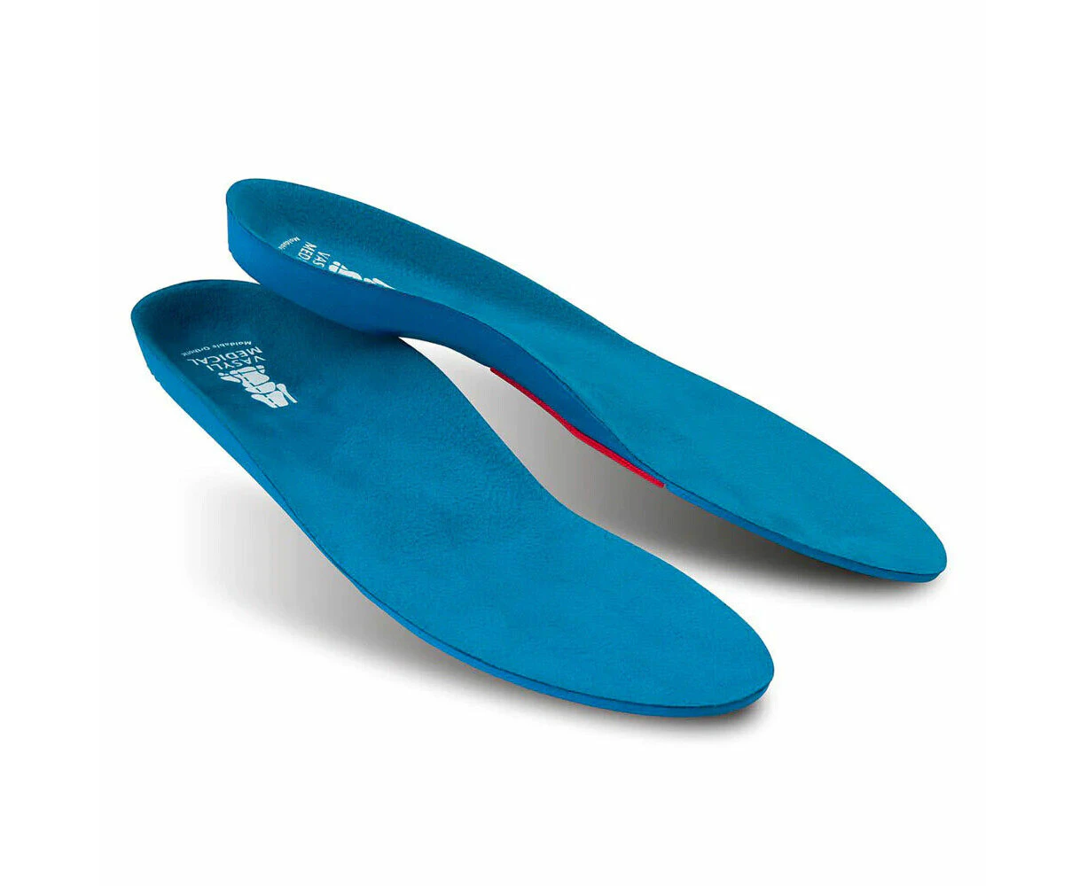 Vasyli Full Length Orthotics Blue Medium Density Insole Pain Relief Plantar Fasciitis