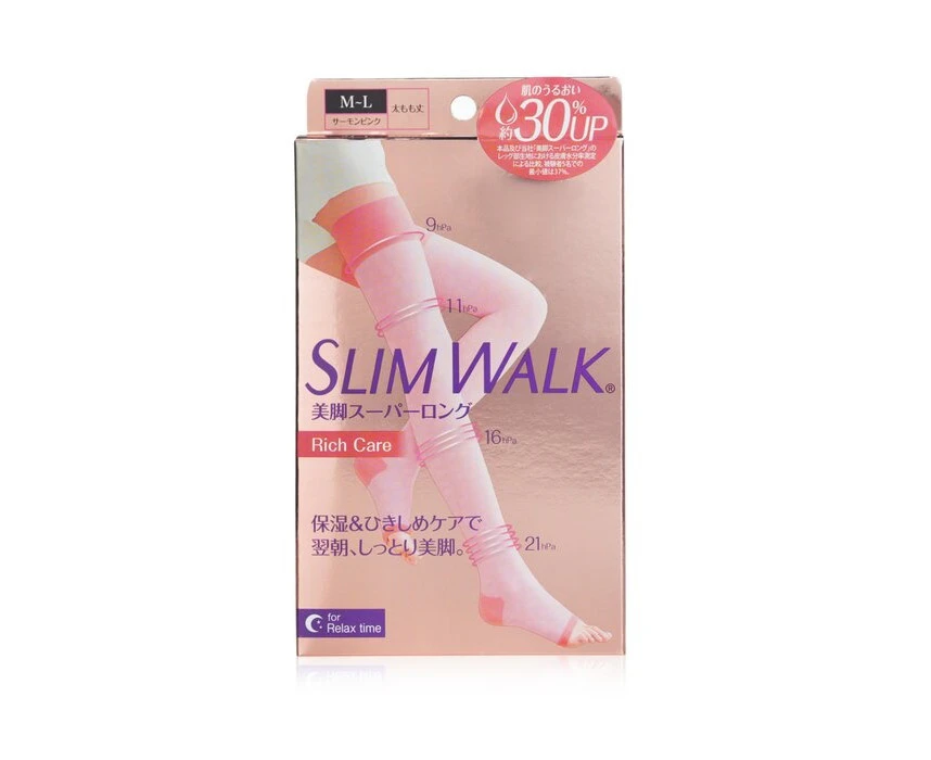 SlimWalk Compression OpenToe Socks For Relax, Moisturizing  # Pink (Size: ML) 1pair