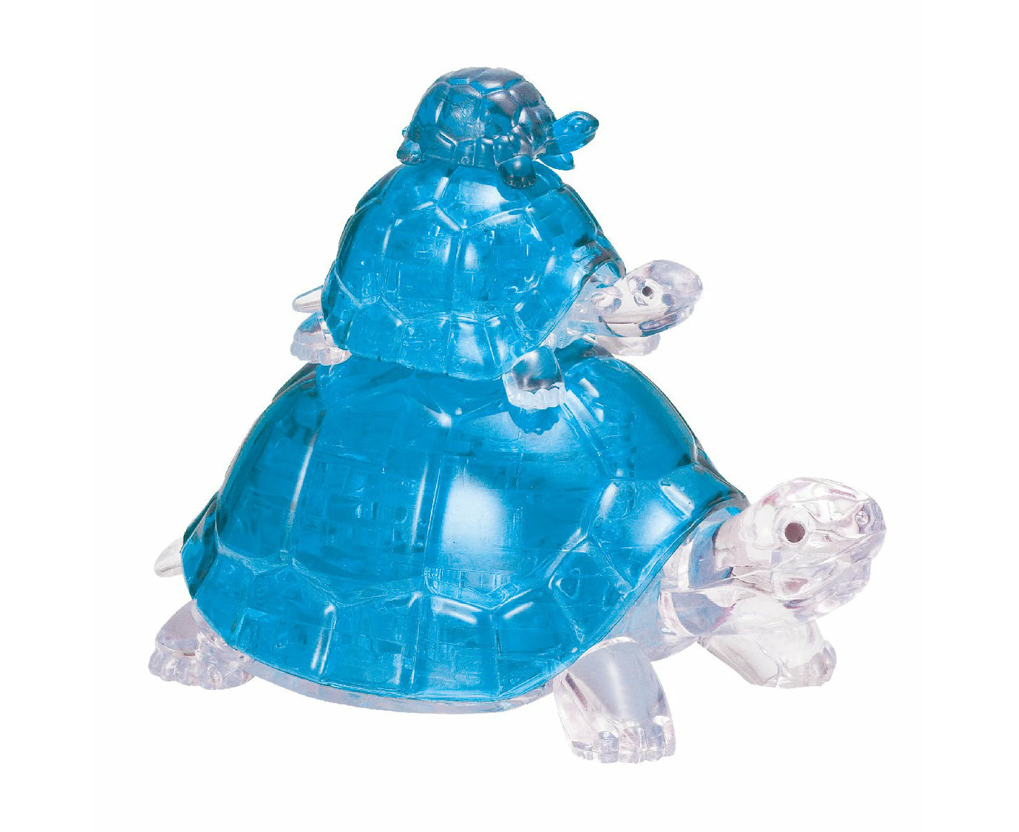 BePuzzled 3D Turtles Blue Crystal Puzzle