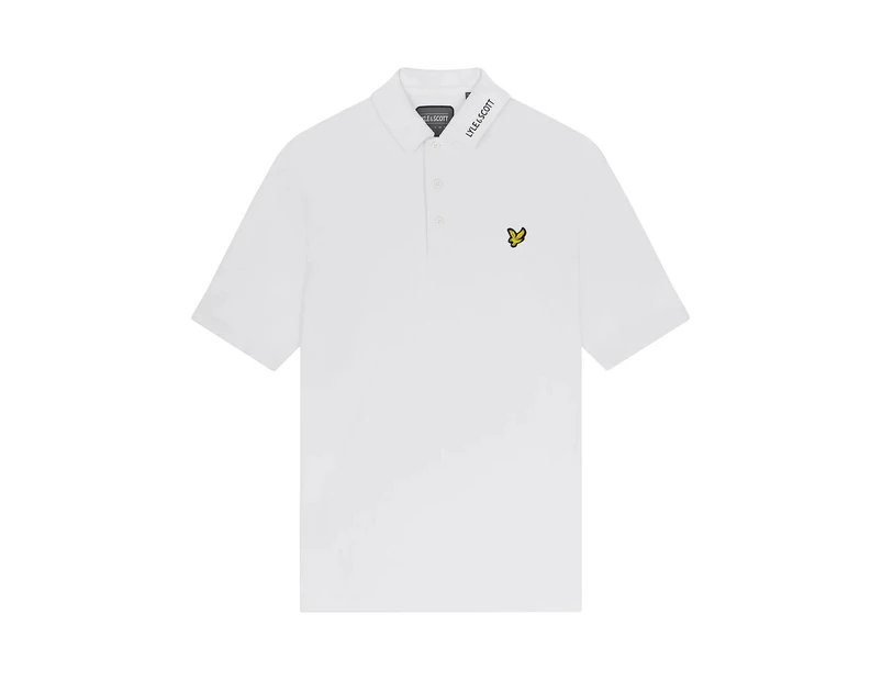 Lyle & Scott Mens Tech Golf Polo Shirt (White) - LS278