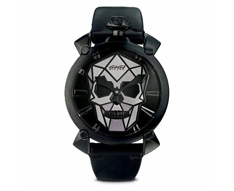 Gaga' Milano Mod. Bionic Skull Black Luxury Wristwatch