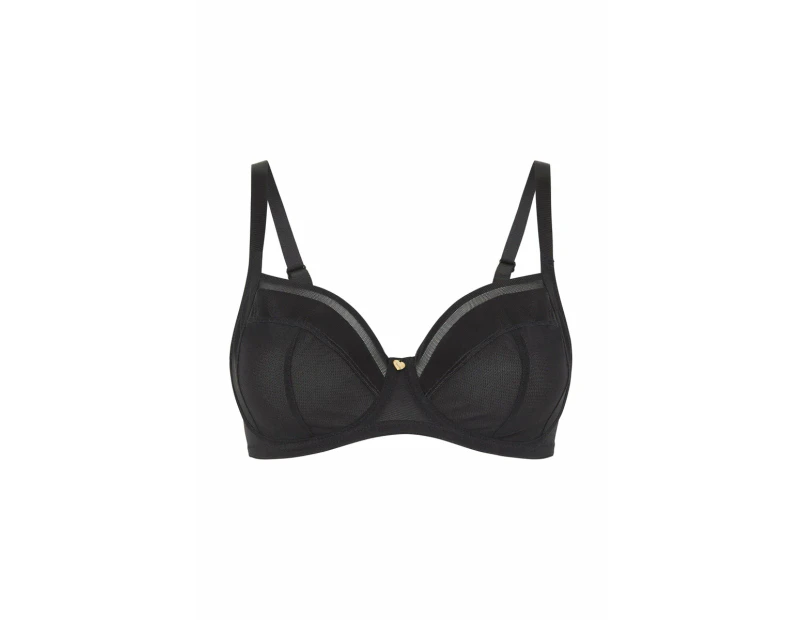 Mae Sculpted Bra - Black, 34, C