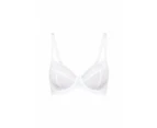 Mae Mesh Bra - White, 42, C