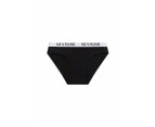 Miss Confident Logo Brief - Black, XL