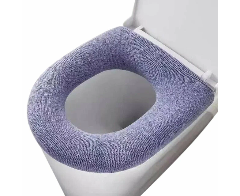 Anyhouz Toilet Seat A Blue Washable Soft Mat Pad Cushion O-shape Seat Bidet Toilet Cover Accessories