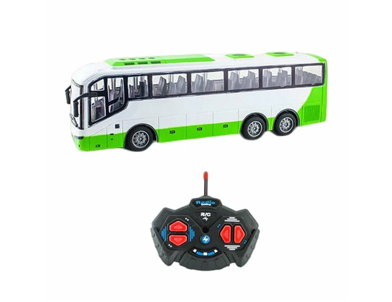 Remote Control Bus All Directions Driving RC School Bus Electronic Vehicle Toy With LED Lights-White