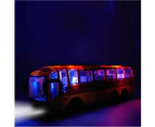 Remote Control Bus All Directions Driving RC School Bus Electronic Vehicle Toy With LED Lights-White