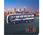 Remote Control Bus All Directions Driving RC School Bus Electronic Vehicle Toy With LED Lights-Blue